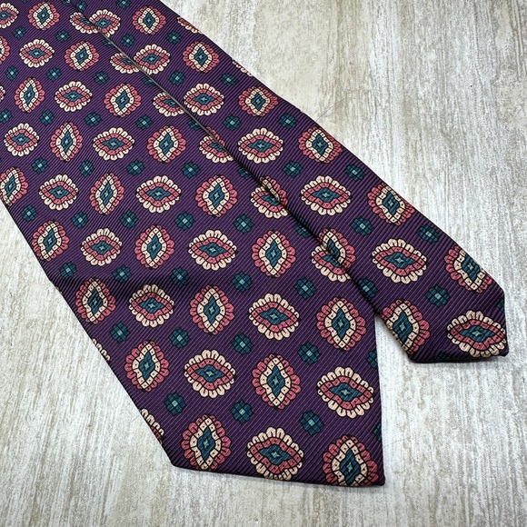 RARE! Vintage Polo Ralph Lauren‎ Mens Neck Tie Geometric Pattern Deadstock